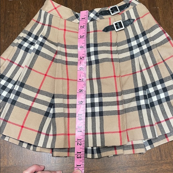 Burberry Plaid Skirt with Buckle Accents - Picture 11 of 14